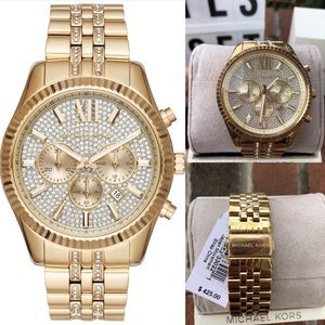 NWT MICHAEL KORS MENS WATCH! Bling bling!